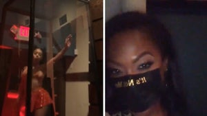 Kandi Burruss Celebrates Hubby's Birthday with Strippers in Glass Boxes