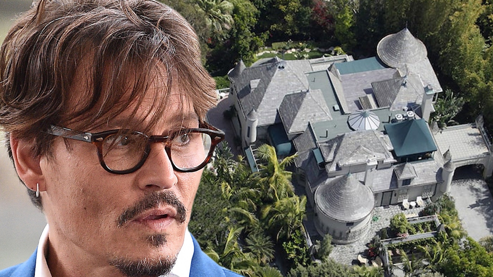 Johnny Depp’s house destroyed, man makes drink and takes a shower