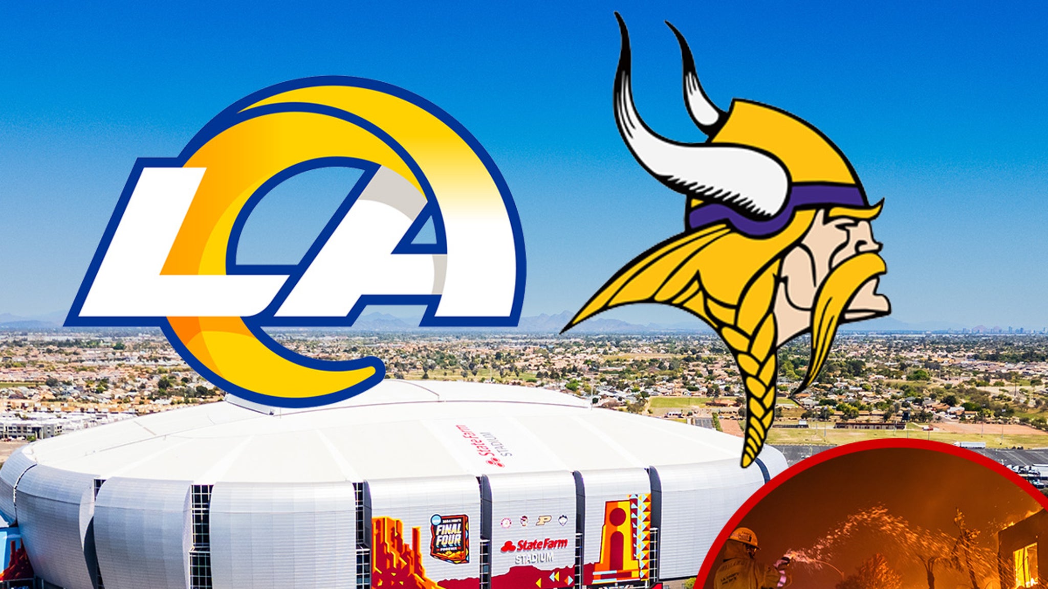 Rams vs. Vikings Game Moved From SoFi To Arizona Over L.A. Wildfires