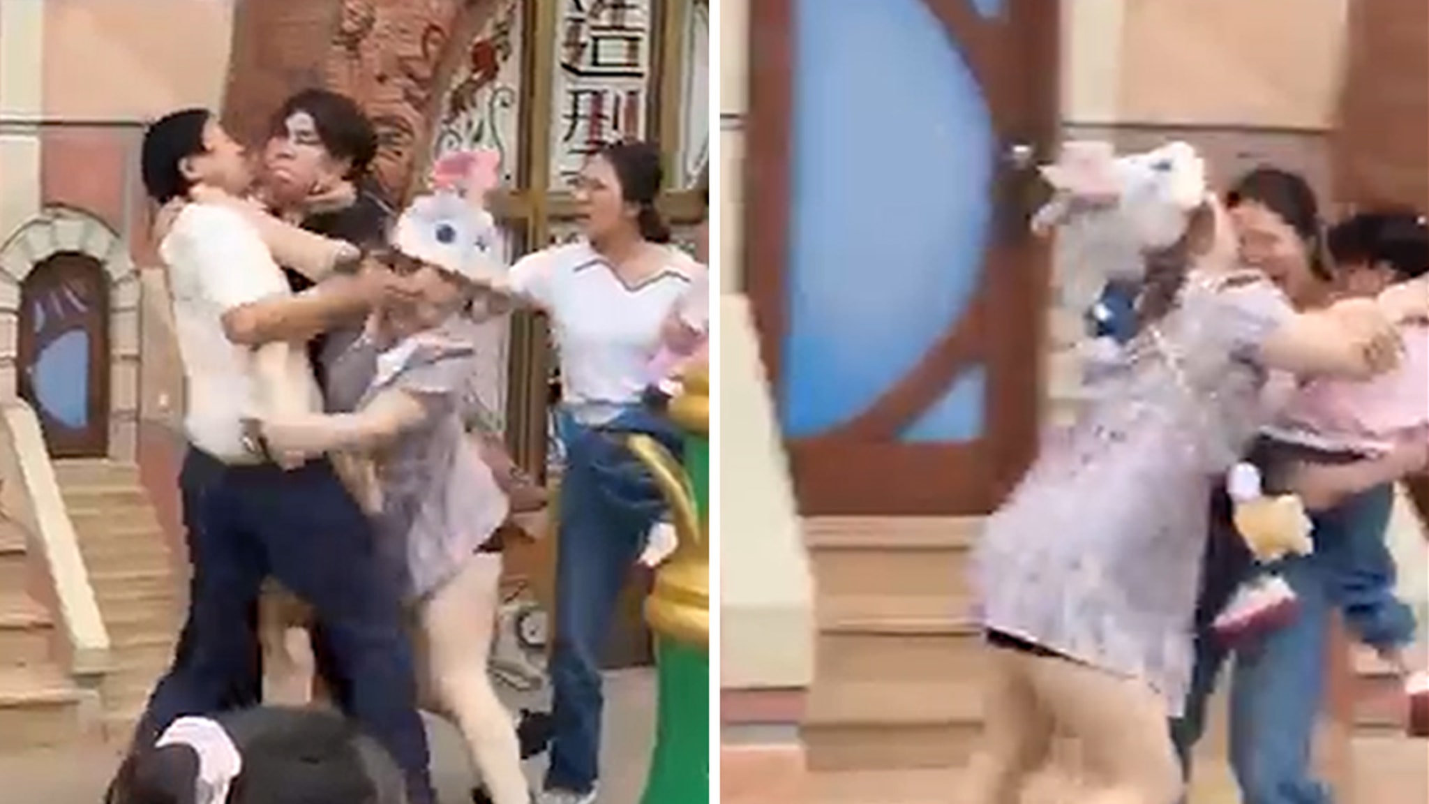 Brawl Breaks Out at Disneyland China, Baby Caught in Crossfire, on Video