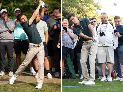 Tom Holland Golfing