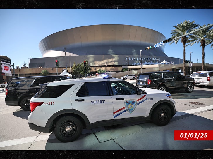 Caesars Superdome Louisiana Polícia de Nova Orleans Sub Getty