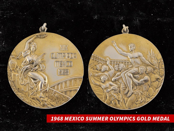 1968 Mexico Summer Olympics Gold Medal, Leland Gold Medal Auction