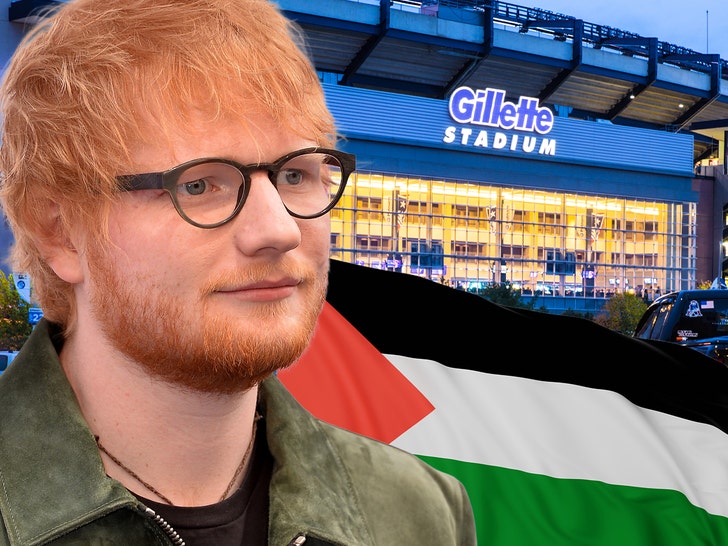 ED Sheeran palestine gilette stadium getty comp