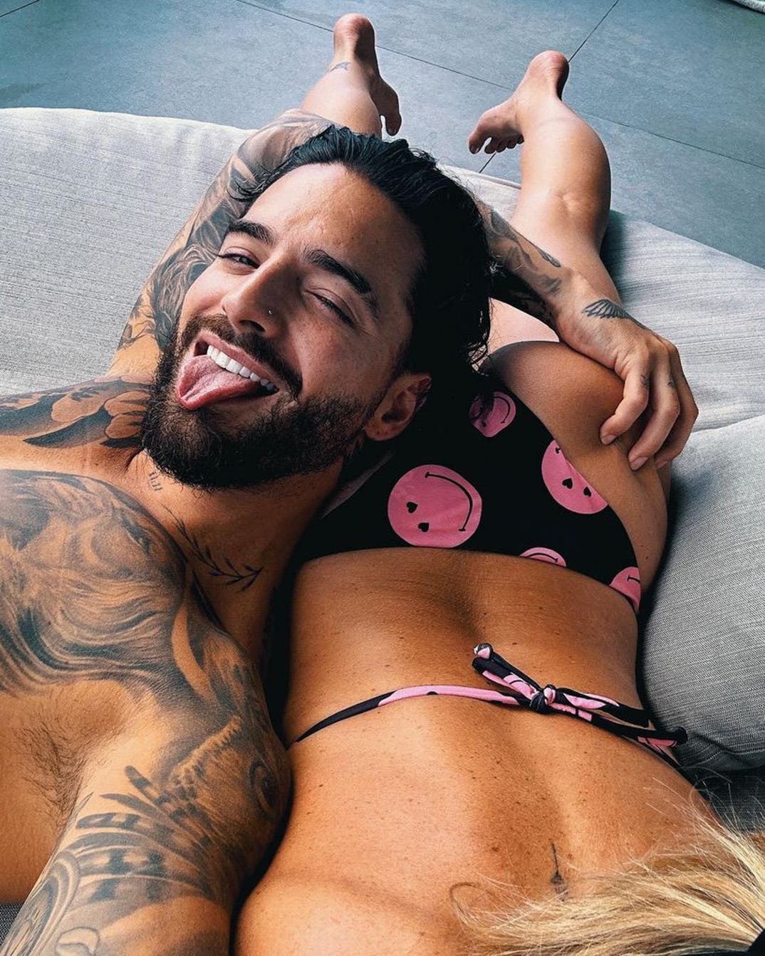 Maluma and Susana Gomez