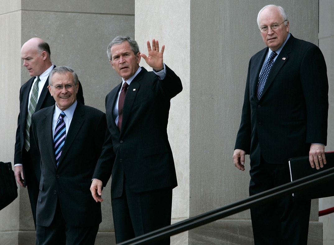 George W Bush and Dick Chaney Through The Years 1