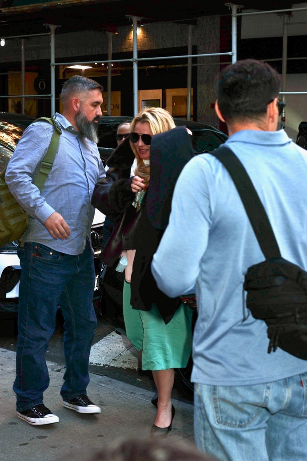 Britney Spears Scarf Cover NYC 6