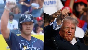 MLB's Taylor Walls Celebrates Base Hit With Donald Trump Homage