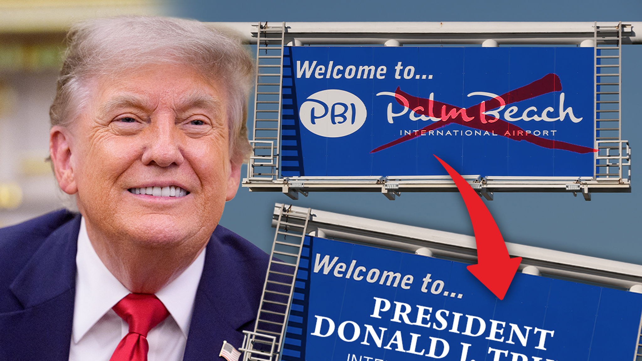 Trump Takes Over Palm Beach Airport!