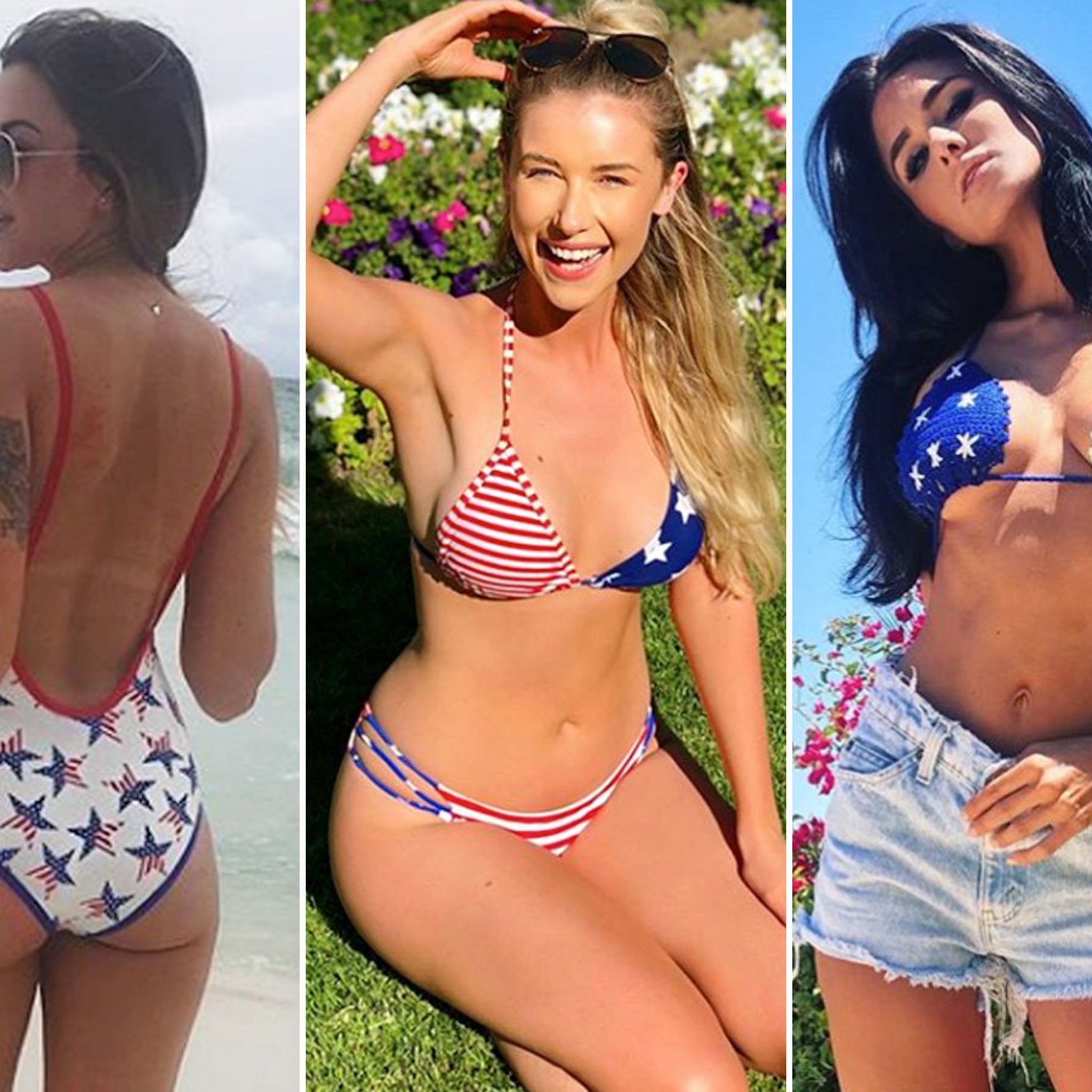 Patriotic Bikini Babes Happy 4th Of July