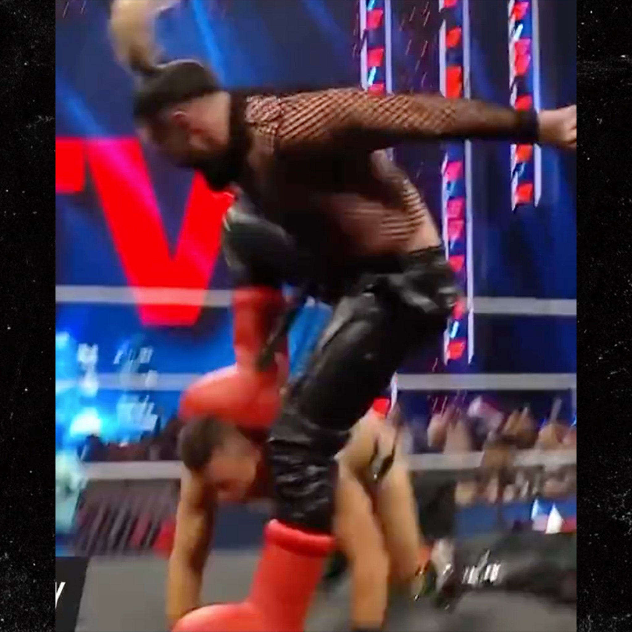 Generalife skære ned fire Seth Rollins Rocks MSCHF's 'Big Red Boots' During WWE's Raw, Stomps The Miz!