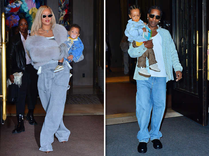 Rihanna and A$AP Rocky step out in style for Son RZA's Second Birthday in New York