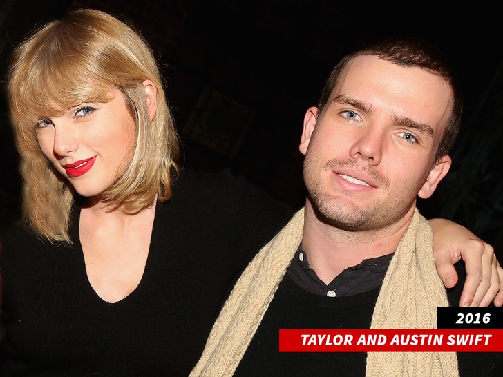 Taylor Swift and brother Austin Swift getty 1