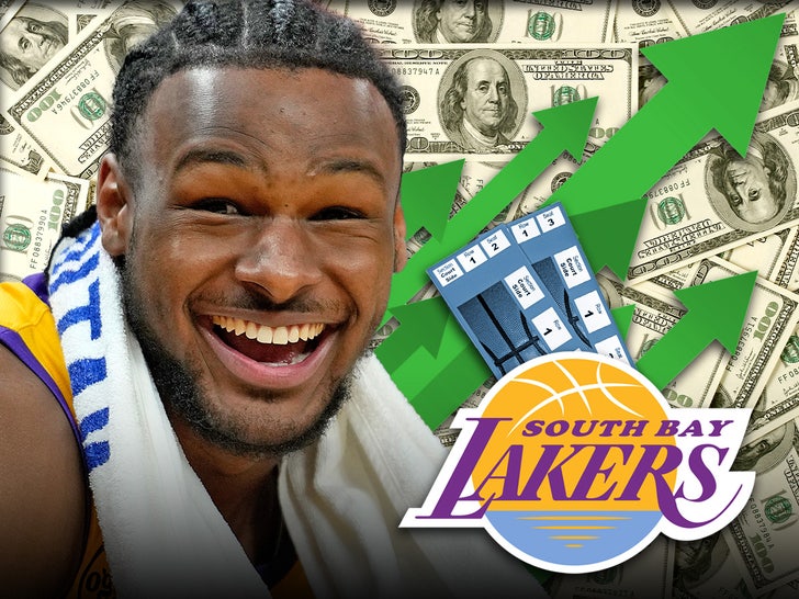 bronny james lakers ticket prices