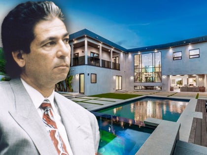 Robert Kardashian Sr. Beside His Old Home