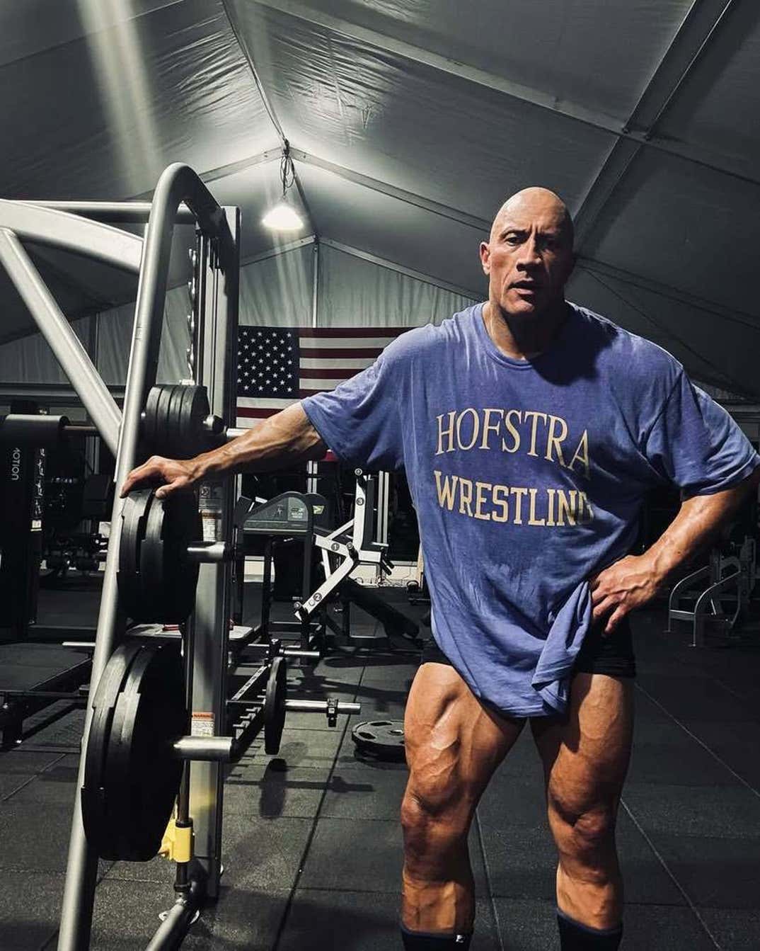 Dwayne Johnson Workout Shots 12