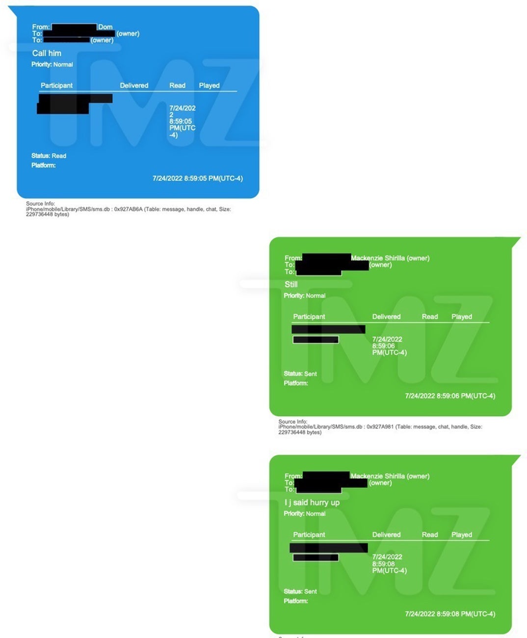 Mackeznie Shirilla Last Texts With Dominic Russo 7
