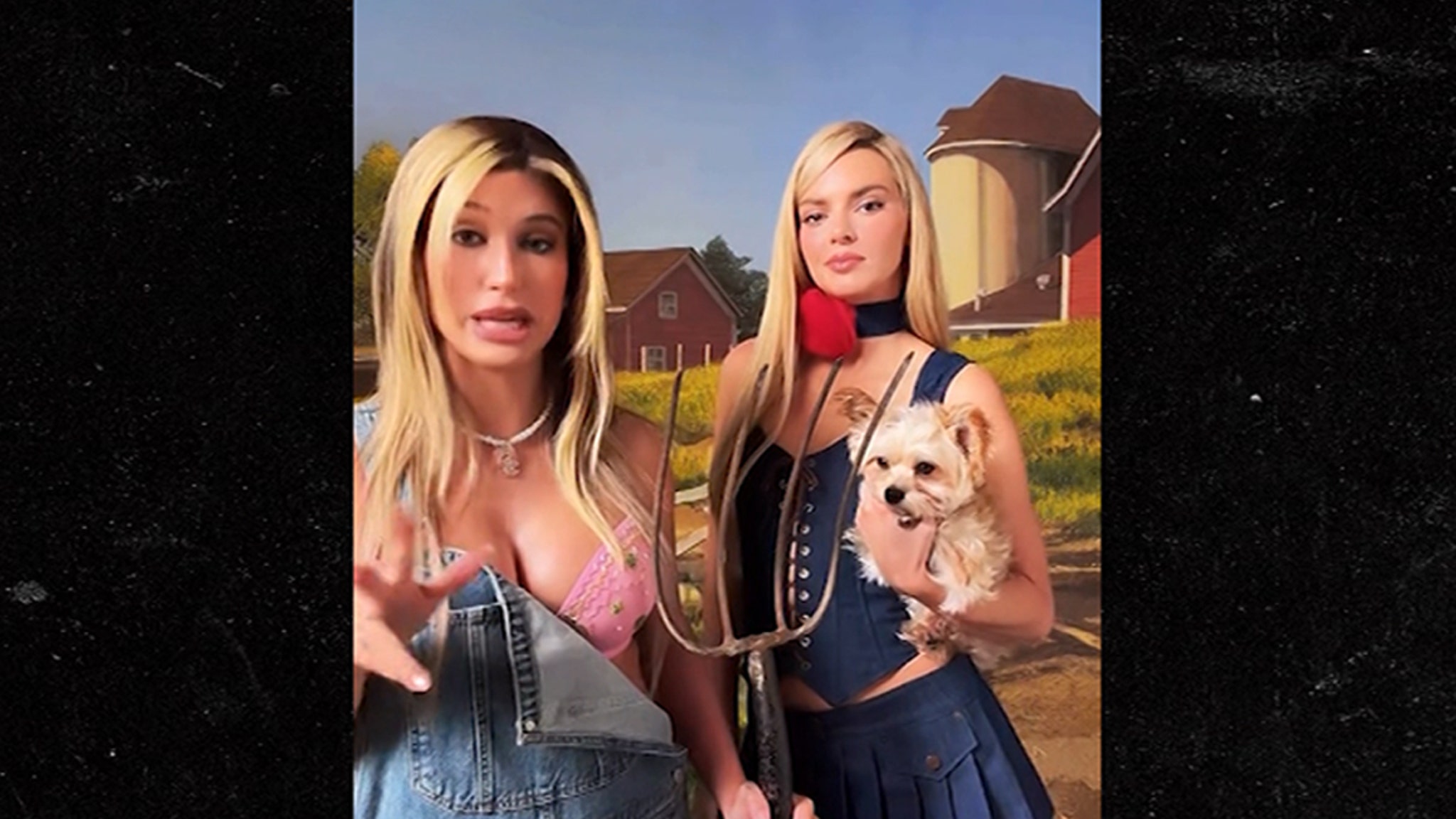 Hailey Bieber and Kendall Jenner Channel 'Simple Life' for a Spooktacular Halloween Reenactment thumbnail