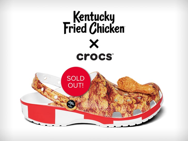 kfc chicken crocs
