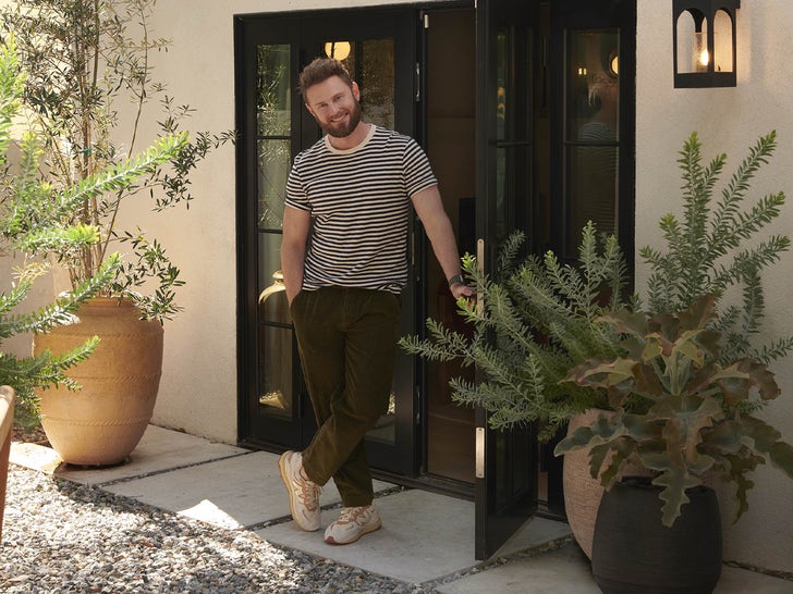 Outdoor entertainment space at Bobby Berk's home