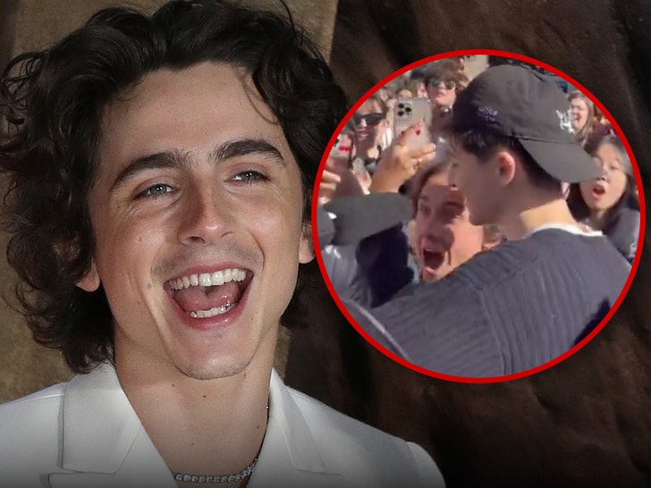 Timothée Chalamet Crashes Look-Alike Contest, Fans Go Wild