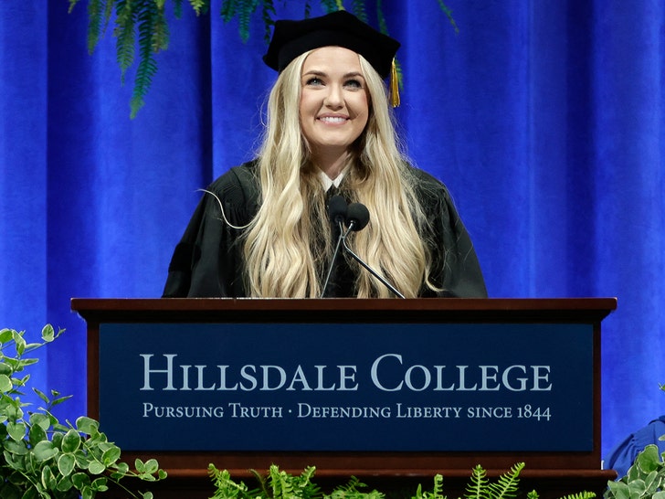erika kirk graduation getty 2
