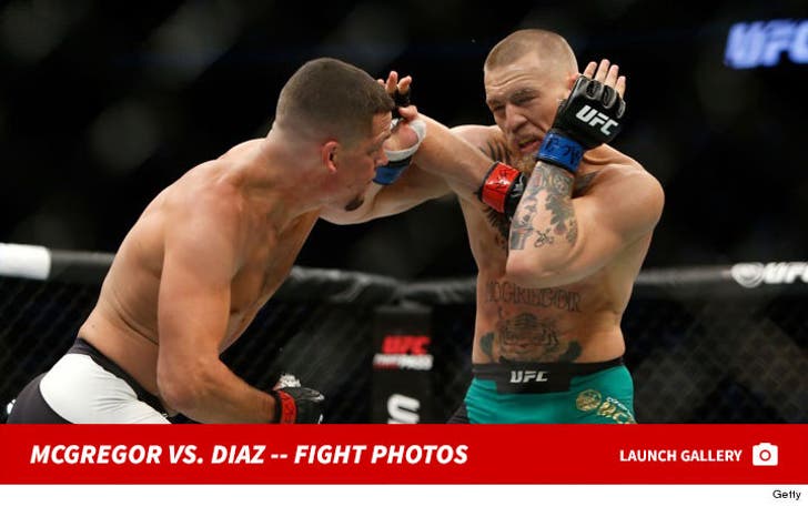 Conor McGregor vs. Nate Diaz -- UFC 202 Fight Photos