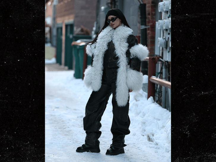 Kylie Jenner Wears Seemingly Real Fur Scarf On Aspen Trip with Kendall