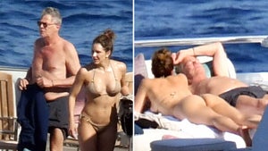 Katharine McPhee Sunbathing in Capri for Honeymoon
