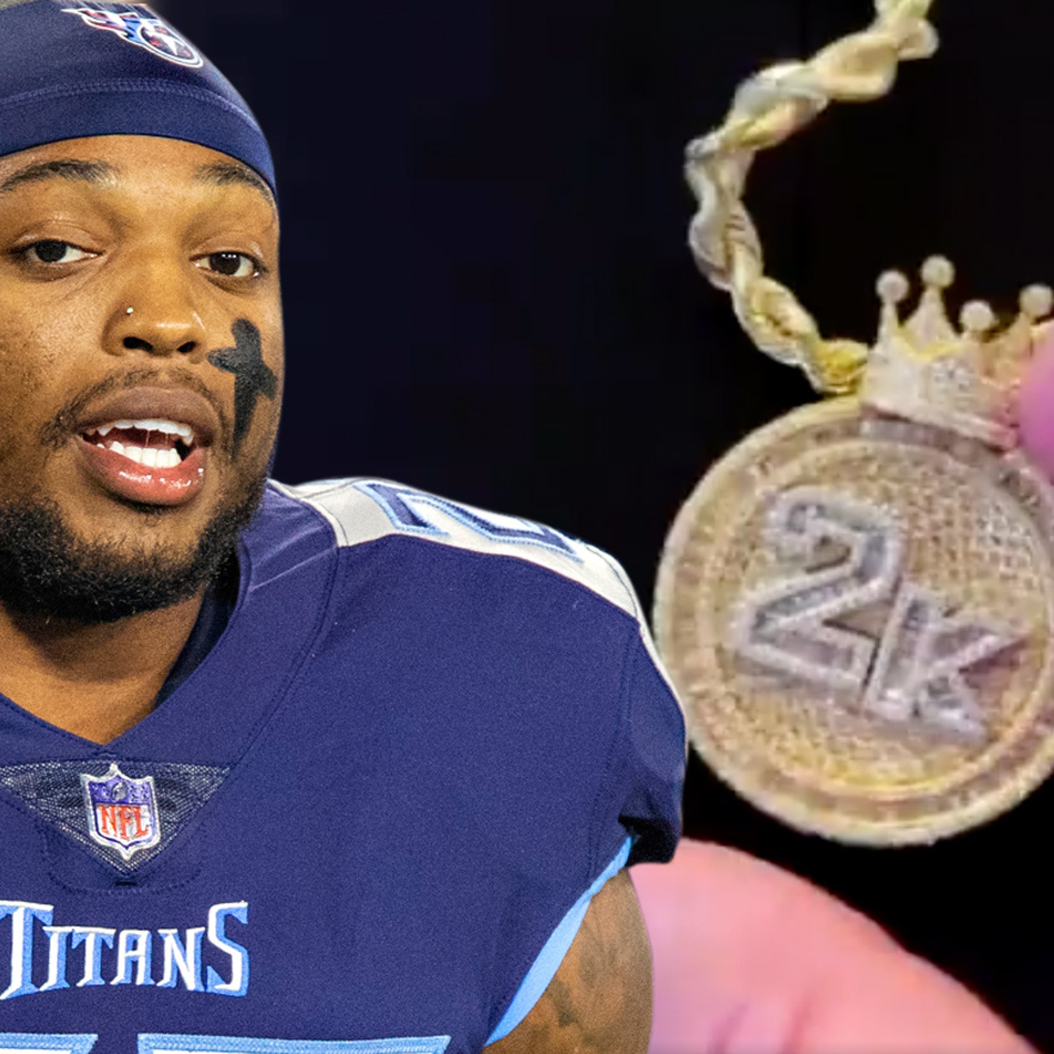 NFL's Derrick Henry Gifts O-Line Diamond Chains After 2,000-Yard