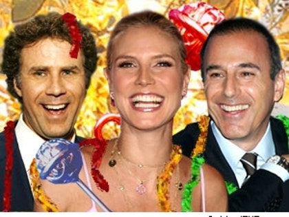 Will Ferrell and Heidi Klum and Matt Lauer