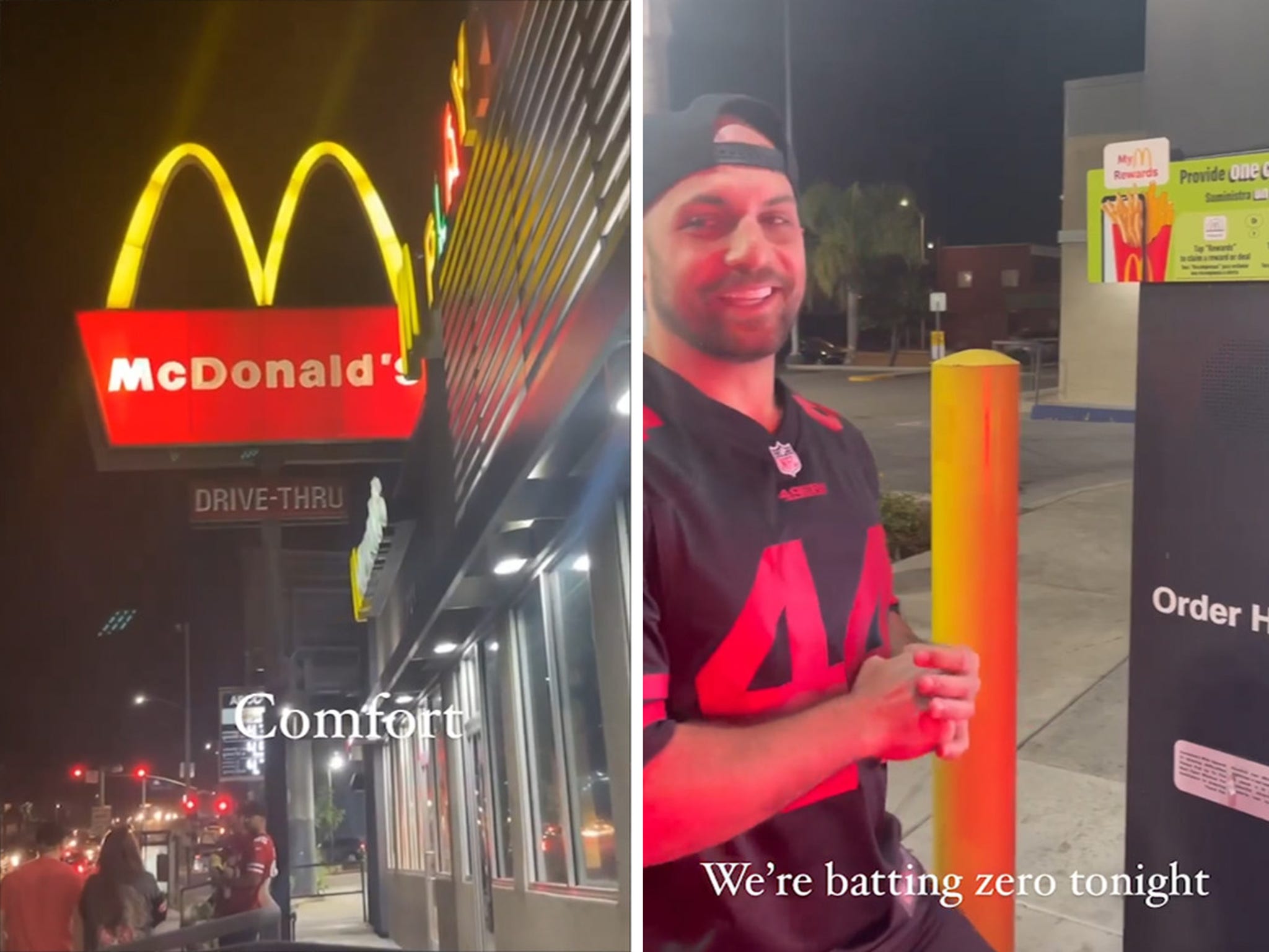 McDonald's Employee Roasts 49ers Player Kyle Juszczyk at Drive