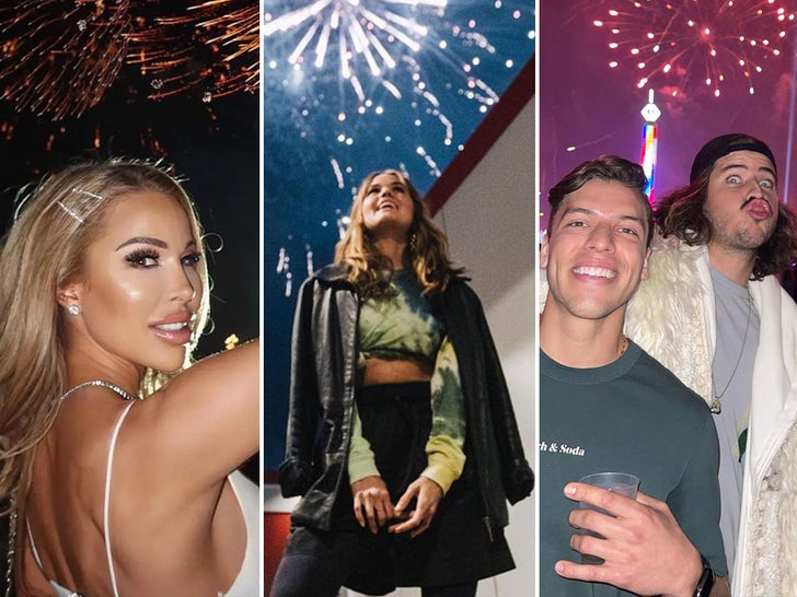 Famous Faces Under Fireworks -- Bangin'!