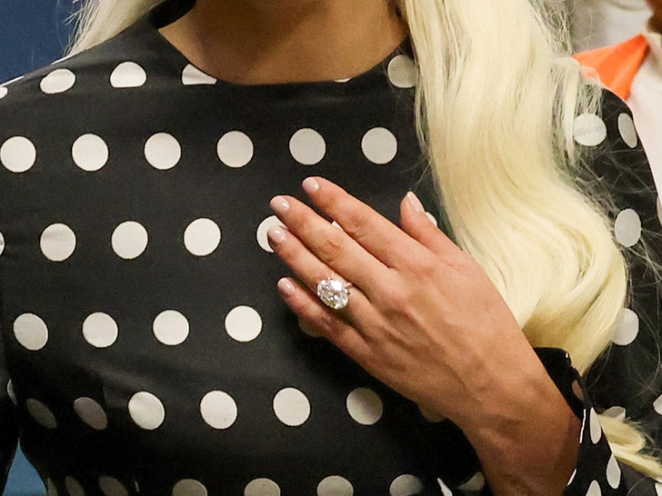 Lady Gaga Flashes Huge Engagement Ring at Venice Film Festival