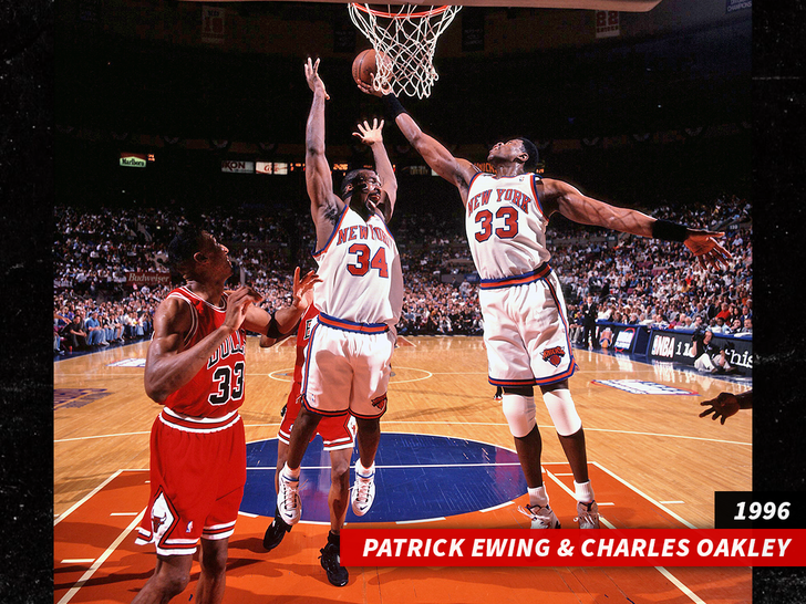 sub patrick ewing charles oakley getty