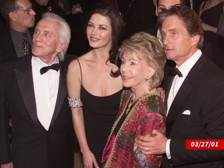 michael douglas catherine zeta jones kirk douglas getty 2