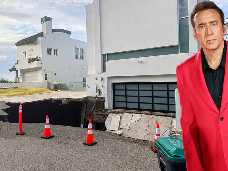 Huge Sinkhole Appears Outside Nicolas Cage’s Malibu Residence