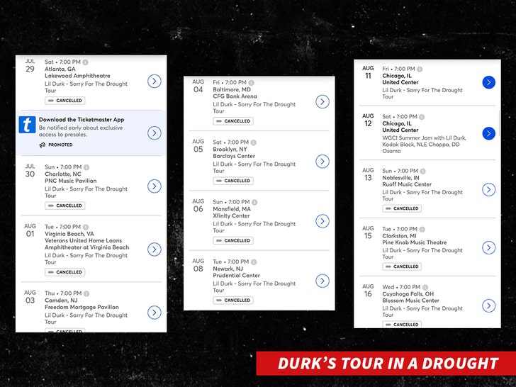 Lil Durk, Kodak Black & NLE Choppa [CANCELLED] Tickets, 3rd August