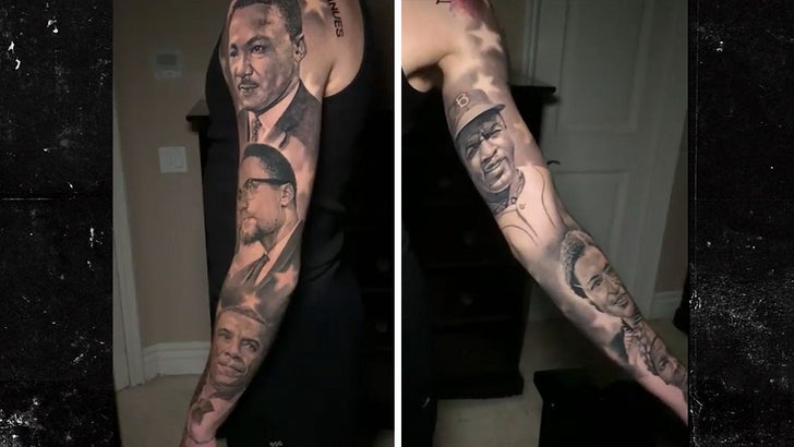 Lonzo Ball Gets Historical Figures Tatted On Arm, Insanely Realistic!