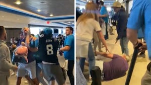Vikings Fan Floored By Huge Punch In Wild Brawl At Panthers' Stadium