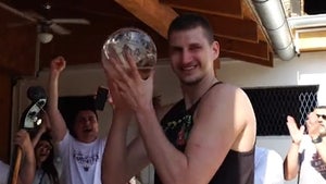 Nikola Jokic Accepts NBA MVP Award After Riding Horse In Serbia
