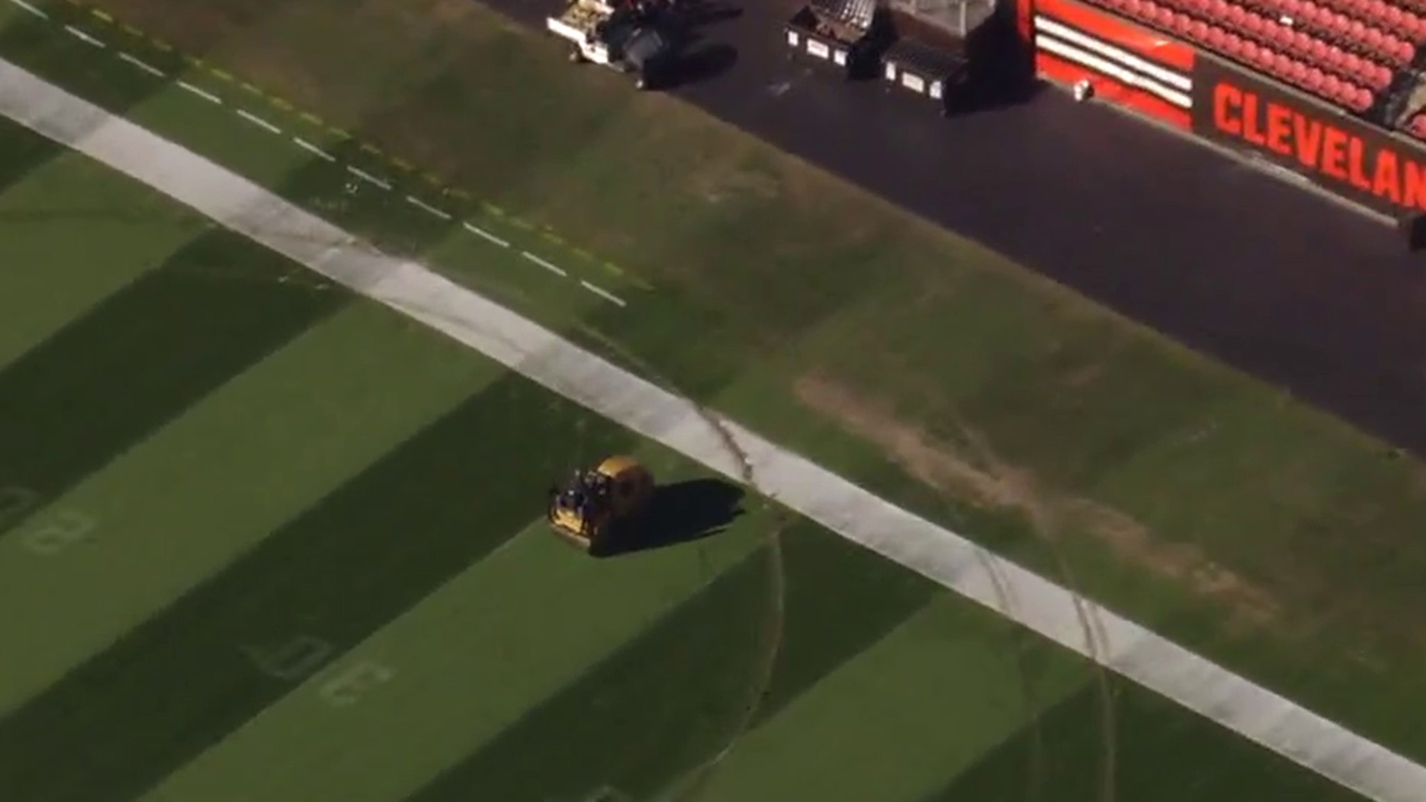 Cleveland Browns Stadium Field Wrecked After Alleged Joyrider Break-In