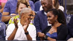 Barack, Michelle Obama Cheer On Novak Djokovic At US Open