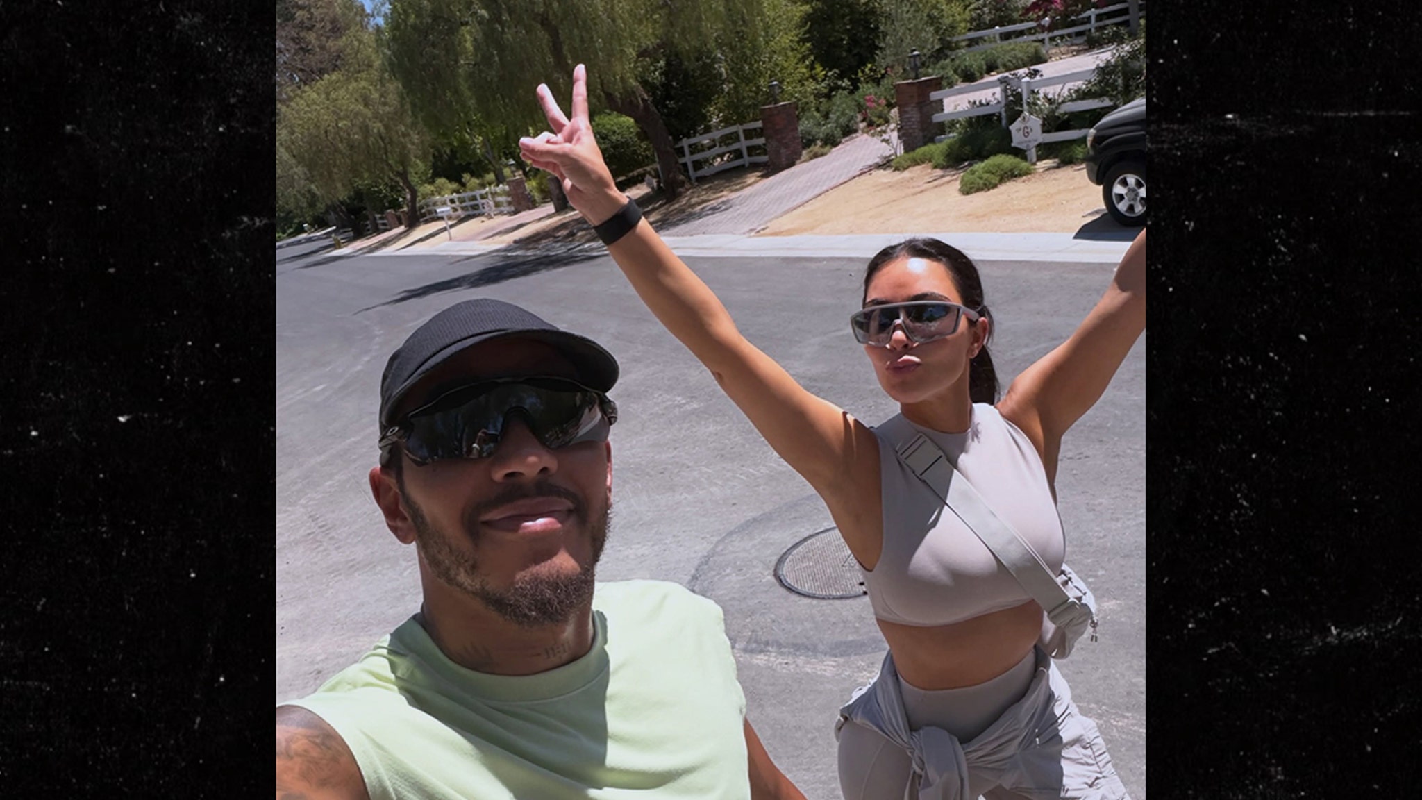 Lewis Hamilton Posts Photos With Kim Kardashian