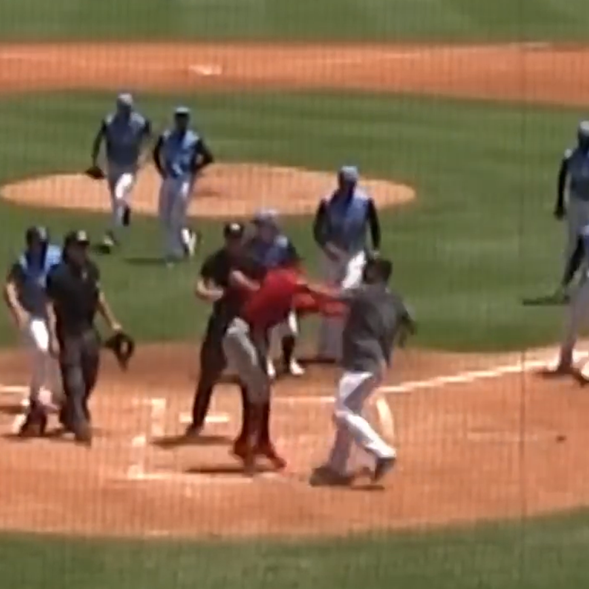 Benches clearing brawl - Clearwater Threshers @ Tampa Tarpons - April 23,  2023 