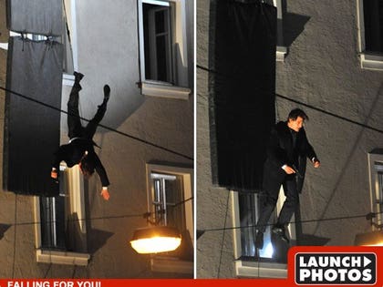 Tom Cruise Dangles Himself in Public