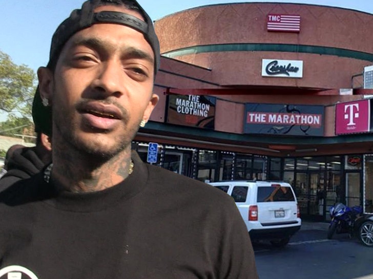 Nipsey Hussle's Marathon Clothing Store & Shopping Plaza Vandalized