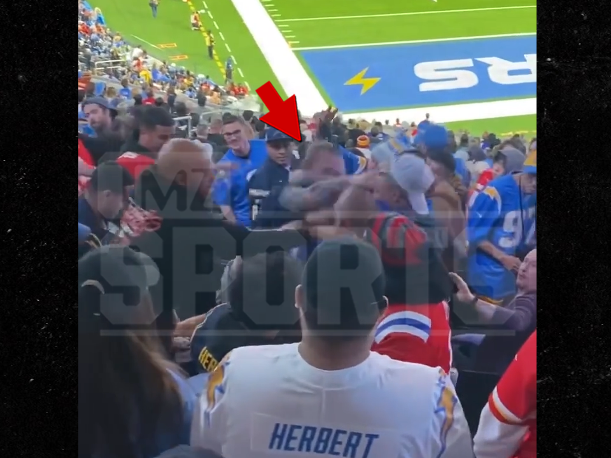 Rams & Chargers Fans Beat The Hell Out Of Each Other During First