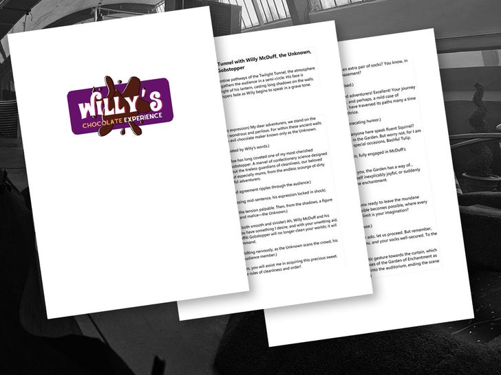 Willy Wonka Experience Script