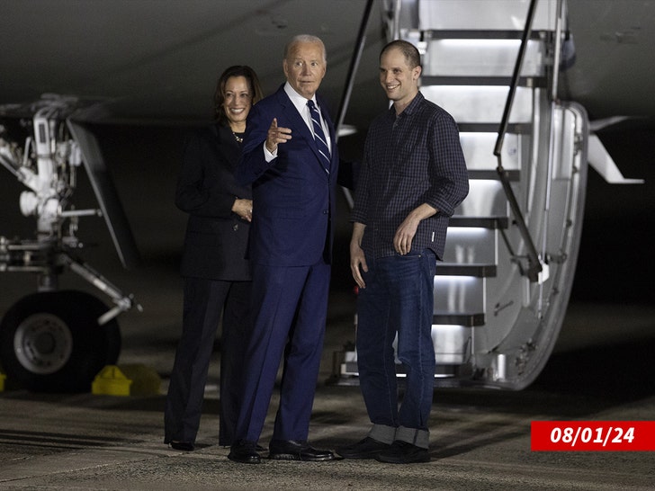 Joe Biden, Kamala Harris e Evan Gershkovich